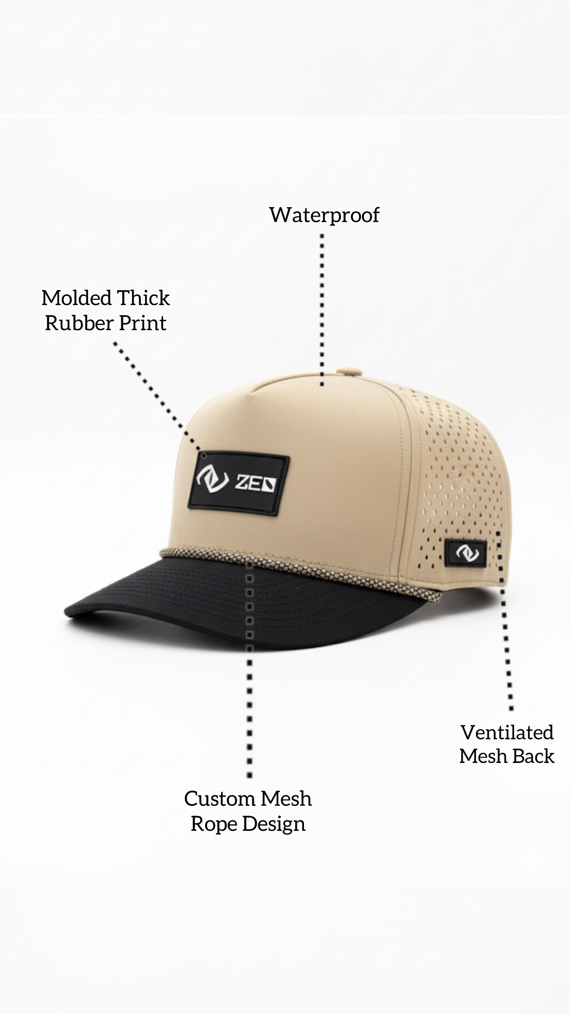 Zeo Signature Tan Cap