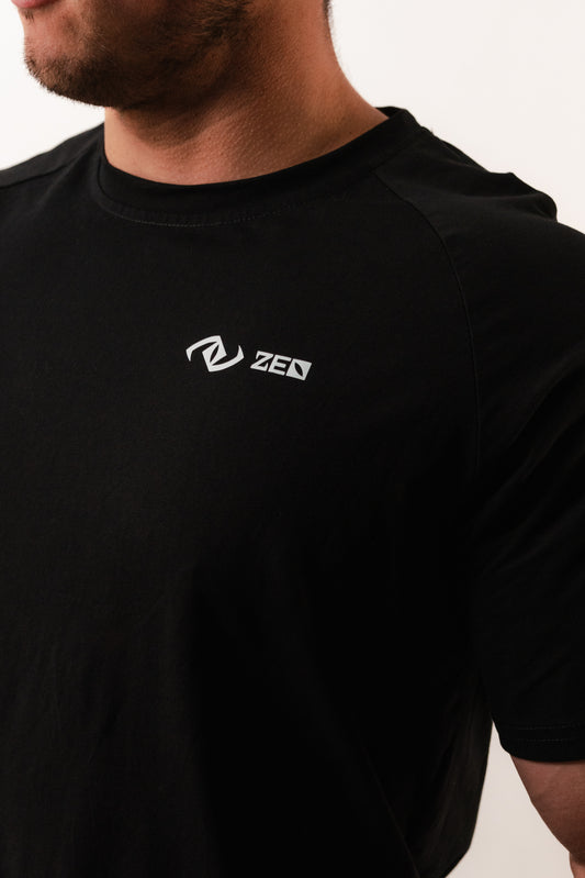 Zeo Gym Short Sleeve T-Shirt, Cotton Top, Close up